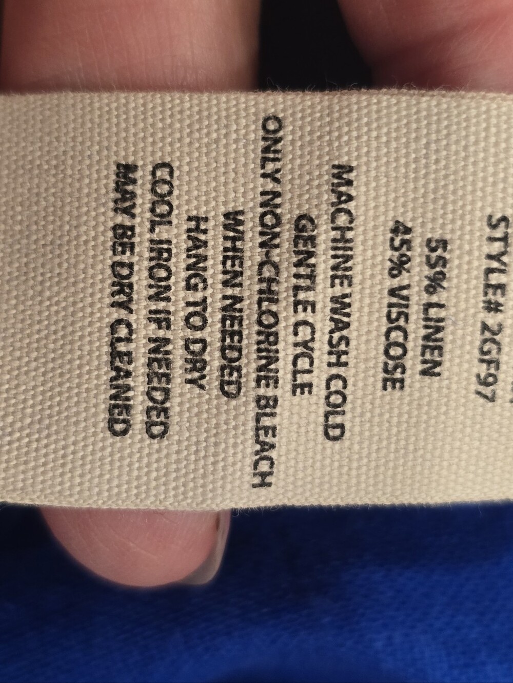Soft Surroundings Women's Blue Straight Shorts Linen Viscose Stretch Sz XL NWT - Picture 6 of 7